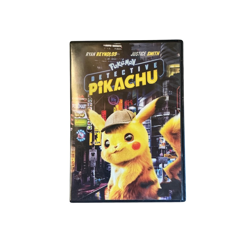 Pokemon Detective‎ Pikachu DVD Ryan Reynolds Justice Smith Live Action Movie PG